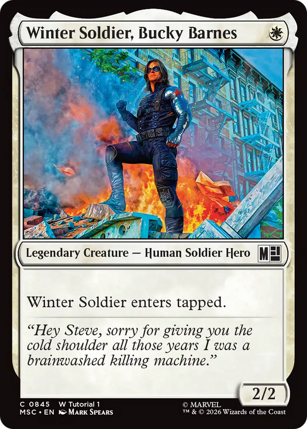 Winter Soldier, Bucky Barnes (0845) [Marvel Super Heroes Commander]
