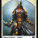 Soldier // Spirit Double-Sided Token [Commander 2014 Tokens]