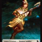 Human Soldier // Hero (0009) Double-Sided Token [FINAL FANTASY Commander Tokens]
