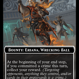 Bounty: Eriana, Wrecking Ball // Bounty Rules Double-Sided Token [Outlaws of Thunder Junction Commander Tokens]