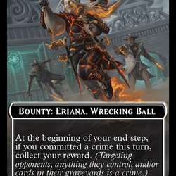 Bounty: Eriana, Wrecking Ball // Bounty Rules Double-Sided Token [Outlaws of Thunder Junction Commander Tokens]