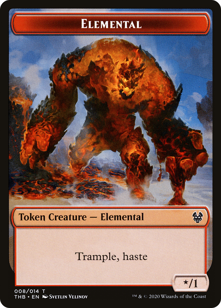 Elemental (TTHB-008) [Theros Beyond Death Tokens] Foil