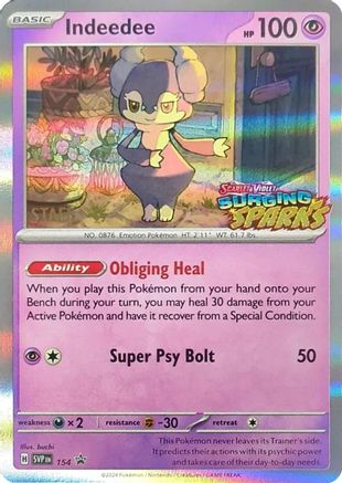 Indeedee - 154 (Staff) [SV Scarlet & Violet Promo Cards] - Holofoil