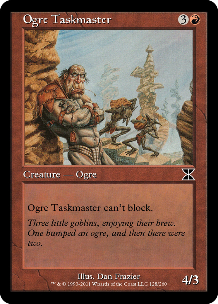 Ogre Taskmaster (ME4-128) [Masters Edition IV] Foil