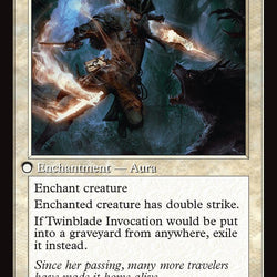 Twinblade Geist // Twinblade Invocation (Retro Frame) [Innistrad Remastered]