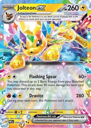 Jolteon ex - 030/131 [SV Prismatic Evolutions] - Reverse Holofoil