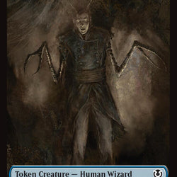 Human Wizard // Emblem - Jace, Unraveler of Secrets Double-Sided Token [Innistrad Remastered Tokens]