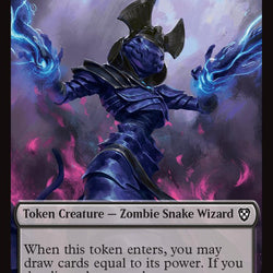 Champion of Wits // Zombie (0003) Double-Sided Token [Aetherdrift Tokens]