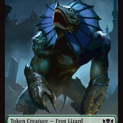 Frog Lizard // Dragon (0014) Double-Sided Token [Tarkir: Dragonstorm Commander Tokens]