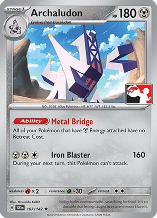 Archaludon - 107/142 [Prize Pack Series Cards]