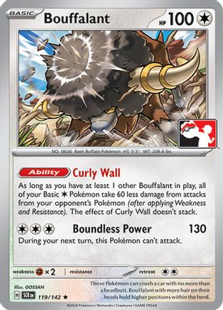 Bouffalant - 119/142 [Prize Pack Series Cards] - Holofoil