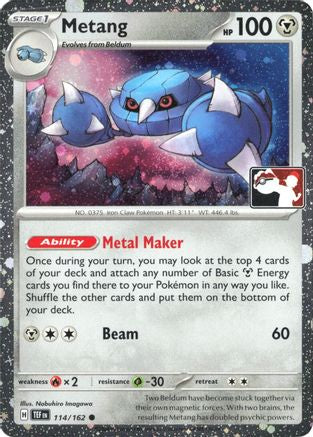 Metang - 114/162 (Cosmos Holo) [Prize Pack Series Cards] - Holofoil