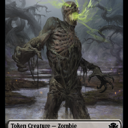 Zombie // Cat (008) Double-Sided Token [Dominaria Remastered Tokens]