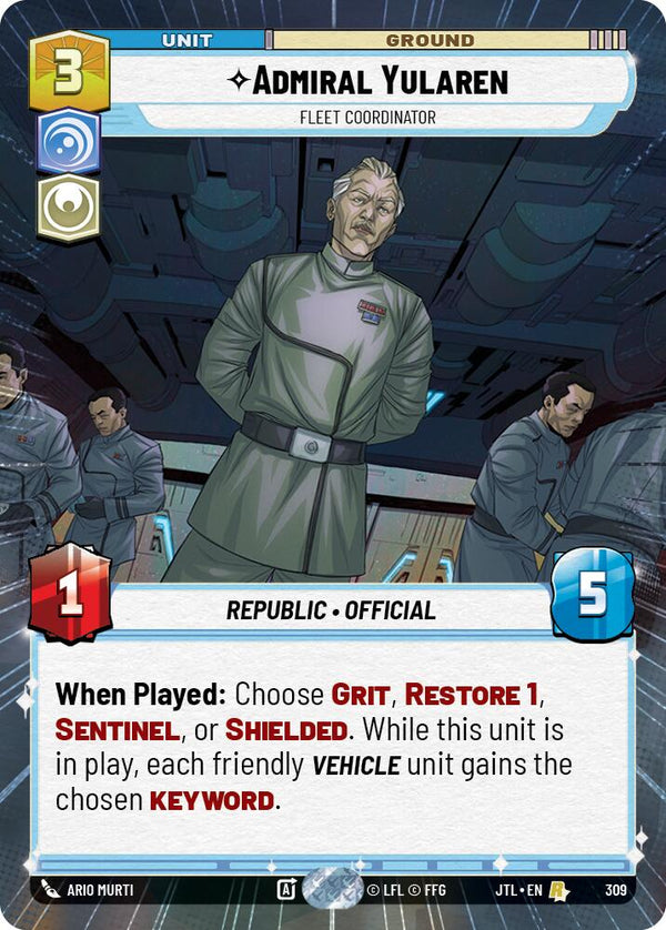 Admiral Yularen - Fleet Coordinator (309) (Hyperspace) (309) [Jump to Lightspeed]