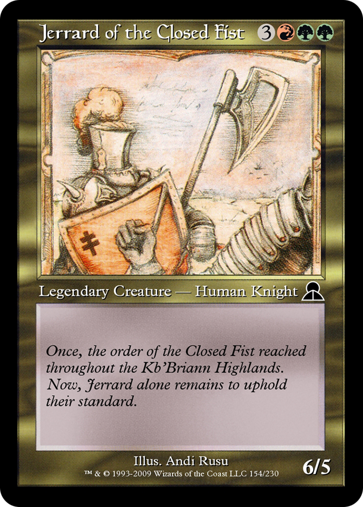 Jerrard of the Closed Fist (ME3-154) [Masters Edition III]