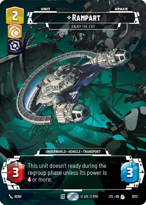 Rampart - Enjoy the Exit (1073) (Prestige Foil) (1073) [Jump to Lightspeed]