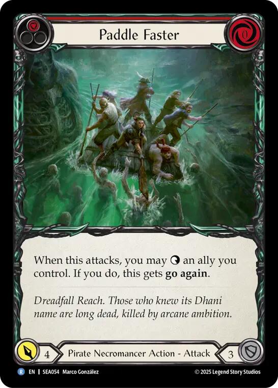 Paddle Faster [SEA054] (High Seas)  Rainbow Foil