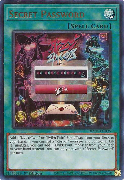 Secret Password [RA04-EN095] Ultra Rare