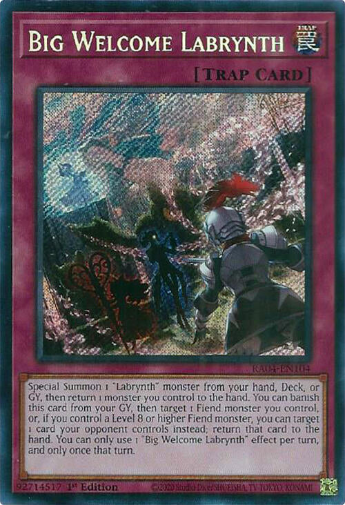 Big Welcome Labrynth [RA04-EN104] Secret Rare