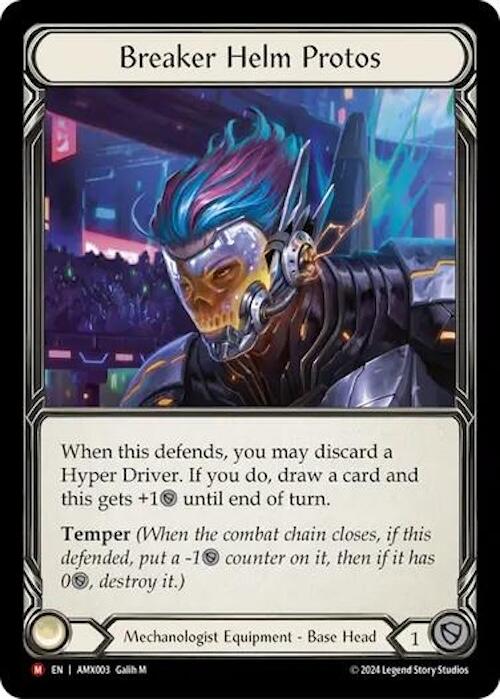 Breaker Helm Protos [AMX003] (Armory Deck: Maxx Nitro)  Rainbow Foil