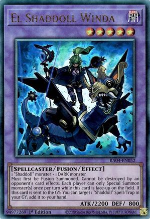 El Shaddoll Winda [RA04-EN052] Prismatic Ultimate Rare