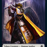 Zombie // Human Soldier Double-Sided Token [Game Night: Free-for-All Tokens]