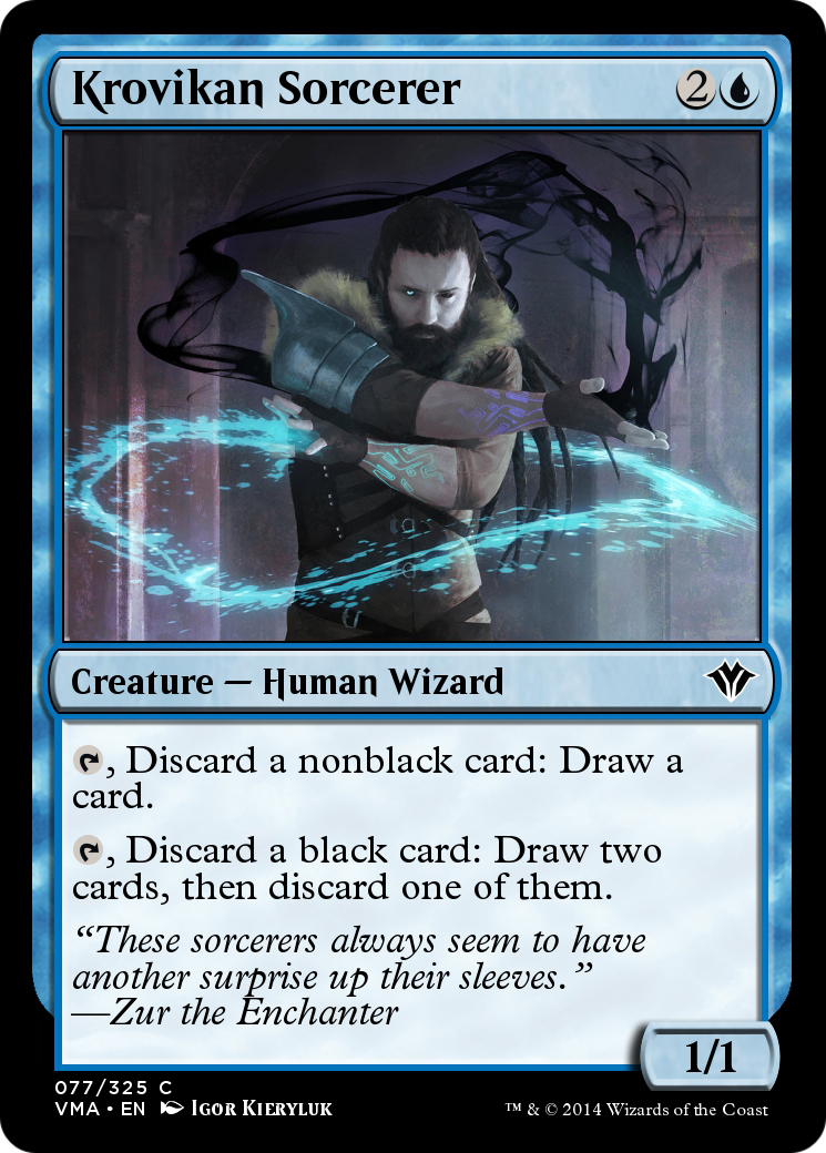 Krovikan Sorcerer (VMA-077) [Vintage Masters] Foil