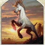Horse // Warrior Double-Sided Token [Hour of Devastation Tokens]