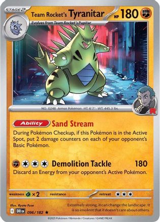 Team Rocket's Tyranitar - 96/182 [SV10 Destined Rivals]