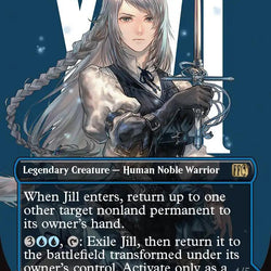 Jill, Shiva's Dominant // Shiva, Warden of Ice (Borderless) [FINAL FANTASY]