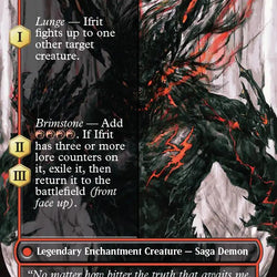 Clive, Ifrit's Dominant // Ifrit, Warden of Inferno (Borderless) (0318) [FINAL FANTASY]