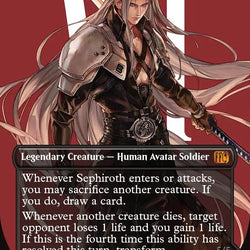Sephiroth, Fabled SOLDIER // Sephiroth, One-Winged Angel (Borderless) (Surge Foil) [FINAL FANTASY]