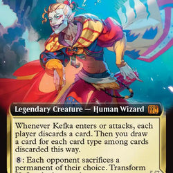 Kefka, Court Mage // Kefka, Ruler of Ruin (Extended Art) [FINAL FANTASY]
