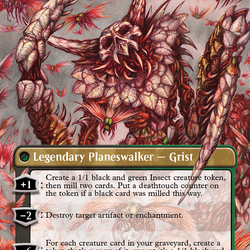 Grist, Voracious Larva // Grist, the Plague Swarm (Borderless) [Modern Horizons 3]