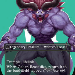 Vincent Valentine // Galian Beast (Borderless) (Surge Foil) [FINAL FANTASY]