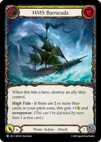 HMS Barracuda [SEA134] (High Seas)  Rainbow Foil