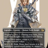 Dion, Bahamut's Dominant // Bahamut, Warden of Light (Borderless) (Surge Foil) [FINAL FANTASY]