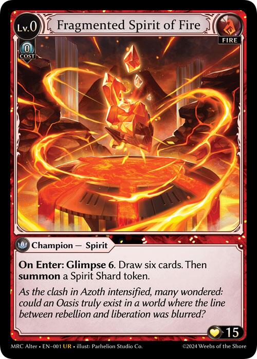 Fragmented Spirit of Fire (1) [Mercurial Heart Alter Edition]
