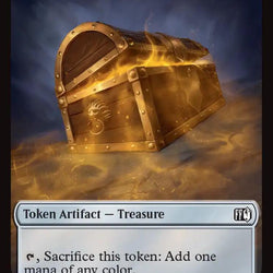 Foretell // Treasure Double-Sided Token [FINAL FANTASY Commander Tokens]