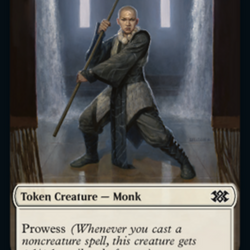 Bear // Monk Double-Sided Token [Double Masters 2022 Tokens]