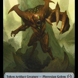 Phyrexian Mite (011) // Phyrexian Golem Double-Sided Token [Phyrexia: All Will Be One Tokens]
