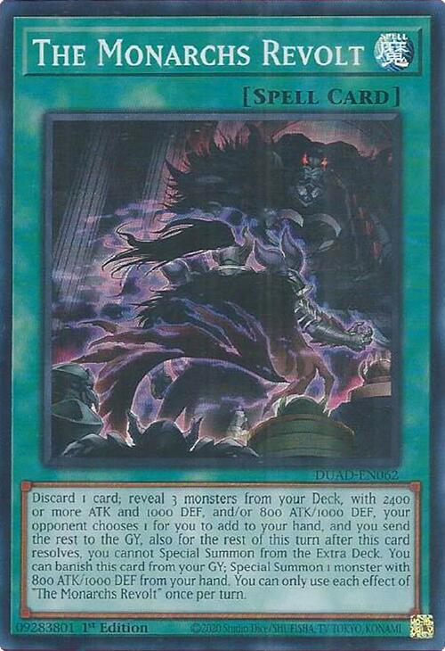 The Monarchs Revolt [DUAD-EN062] Super Rare