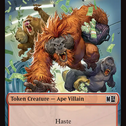 Copy (017) // Ape Villain (026) Double-Sided Token (Surge Foil) [Marvel Super Heroes Commander Tokens]