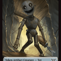 Toy // Manifest Double-Sided Token [Duskmourn: House of Horror Tokens]