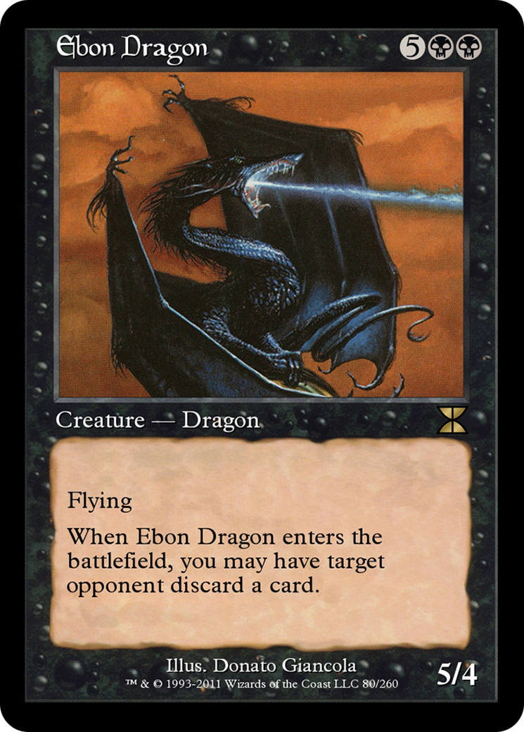 Ebon Dragon (ME4-080) [Masters Edition IV] Foil