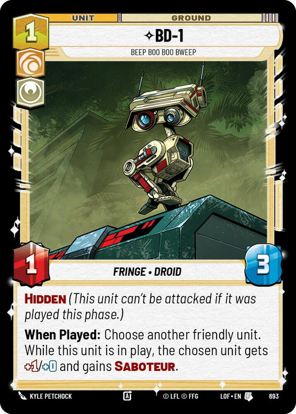 BD-1 - Beep Boo Boo Bweep (693) (Foil) (693) [Legends of the Force]