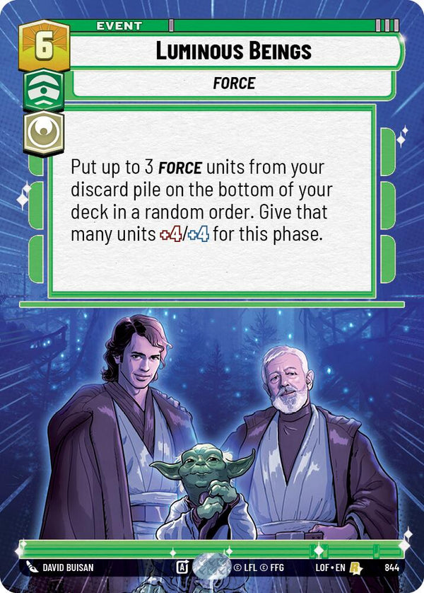 Luminous Beings (844) (Hyperspace Foil) (844) [Legends of the Force]