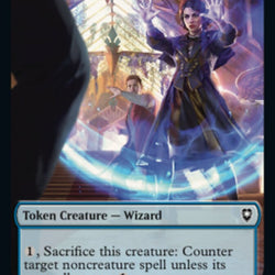Kor Warrior // Wizard Double-Sided Token [Commander Legends: Battle for Baldur's Gate Tokens]