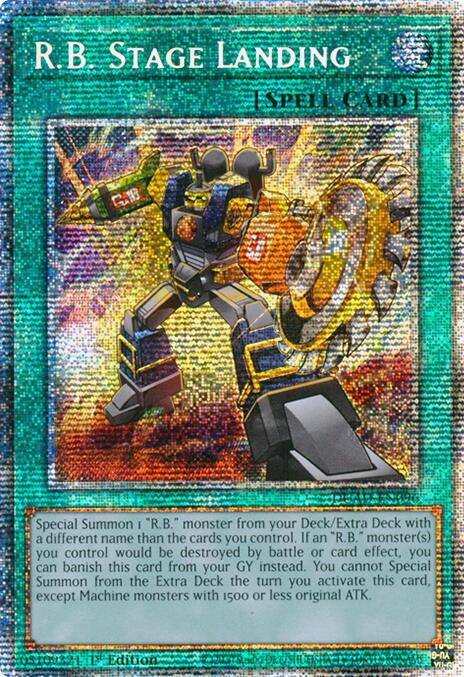 R.B. Stage Landing (Starlight Rare) [DUAD-EN096] Starlight Rare
