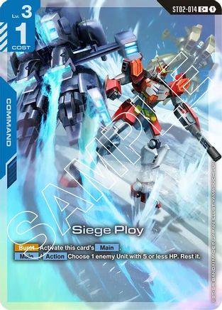 Siege Ploy (C+) (ST02-014) - Starter Deck 02 Wings of Advance Holofoil